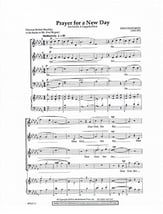 Prayer for a New Day SATB choral sheet music cover